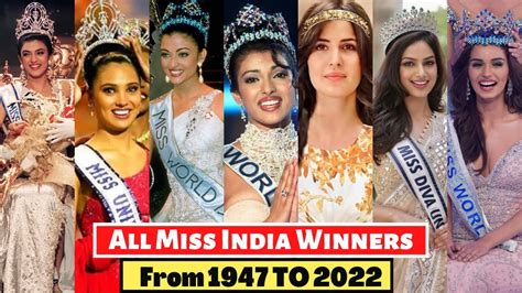 list of miss universe from india